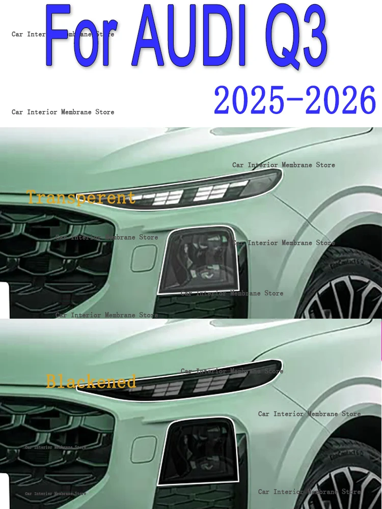 アウディ-q3-2025-2026-車外ヘッドライト傷防止フロントランプティント-tpu-保護フィルムカバー修理アクセサリー