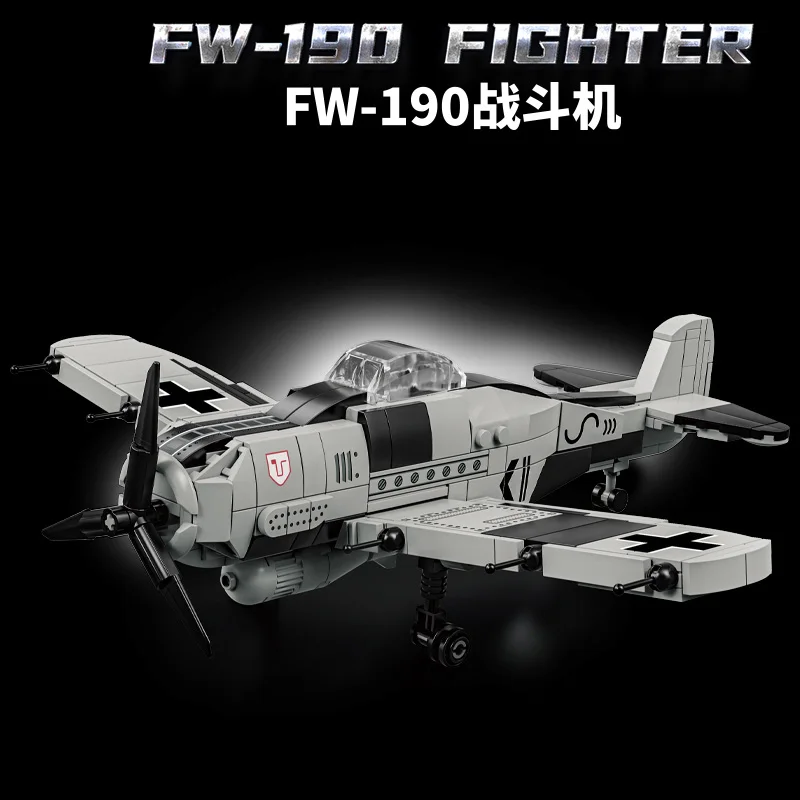 

Новый Fw-190 сборка самолета, строительные блоки, пиратский пропеллер, боевой вертолет, детская игрушка-головоломка, модель
