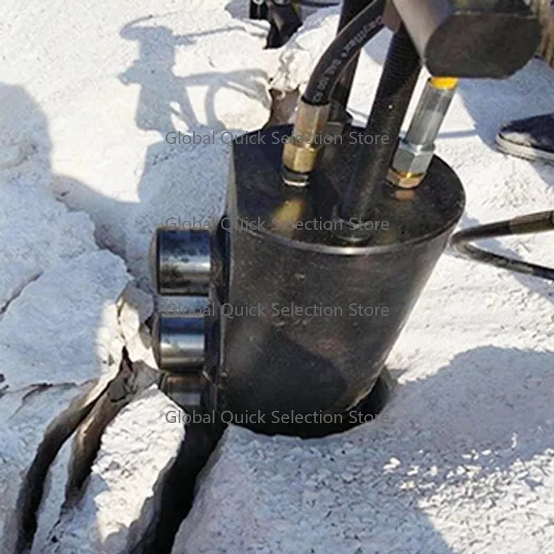 Mining Hydraulic Rock Splitter, 900-1200T Force, Diesel & Electric Powered for Quarry Stone Cutting