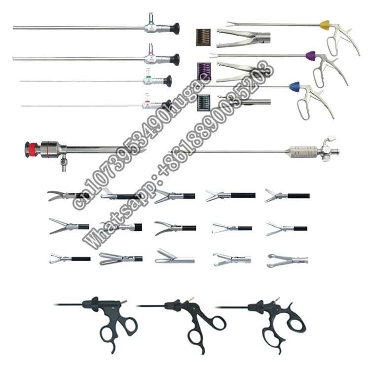 laparoscopy surgery rigid  laparoscopic instruments set price