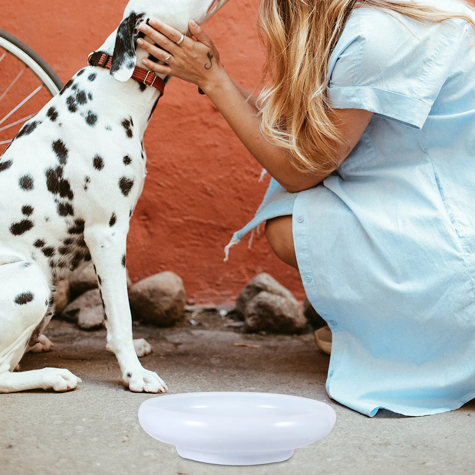 

Керамическая миска для кошек с защитой от перелива: современный стильный дизайн для домашнего декора, предотвращает разбрызгивание, удобна для еды и питья питомца