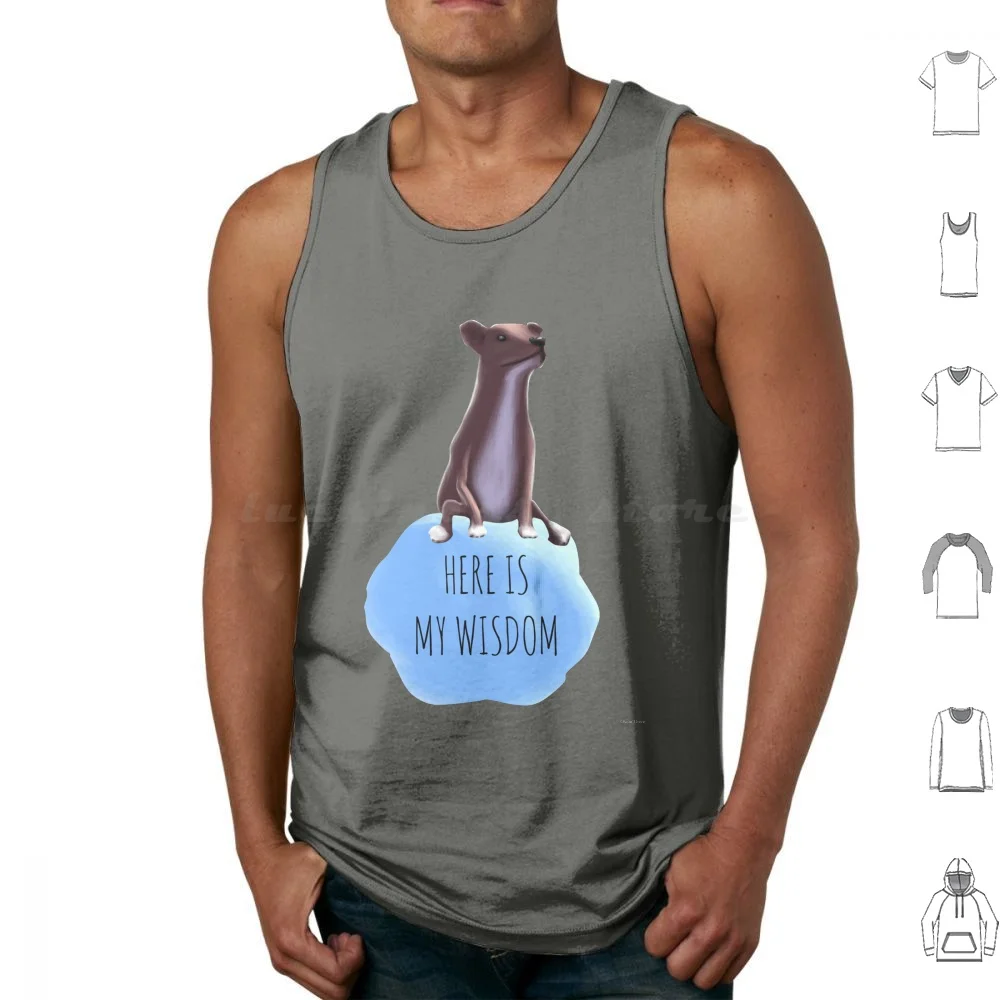 The Dog Of Wisdom Tank Tops Vest Sleeveless The Dog Of Wisdom Dog Of Wisdom Ba Ha Ba Ba Doge Doggo Cute Doggo Dog Dogger