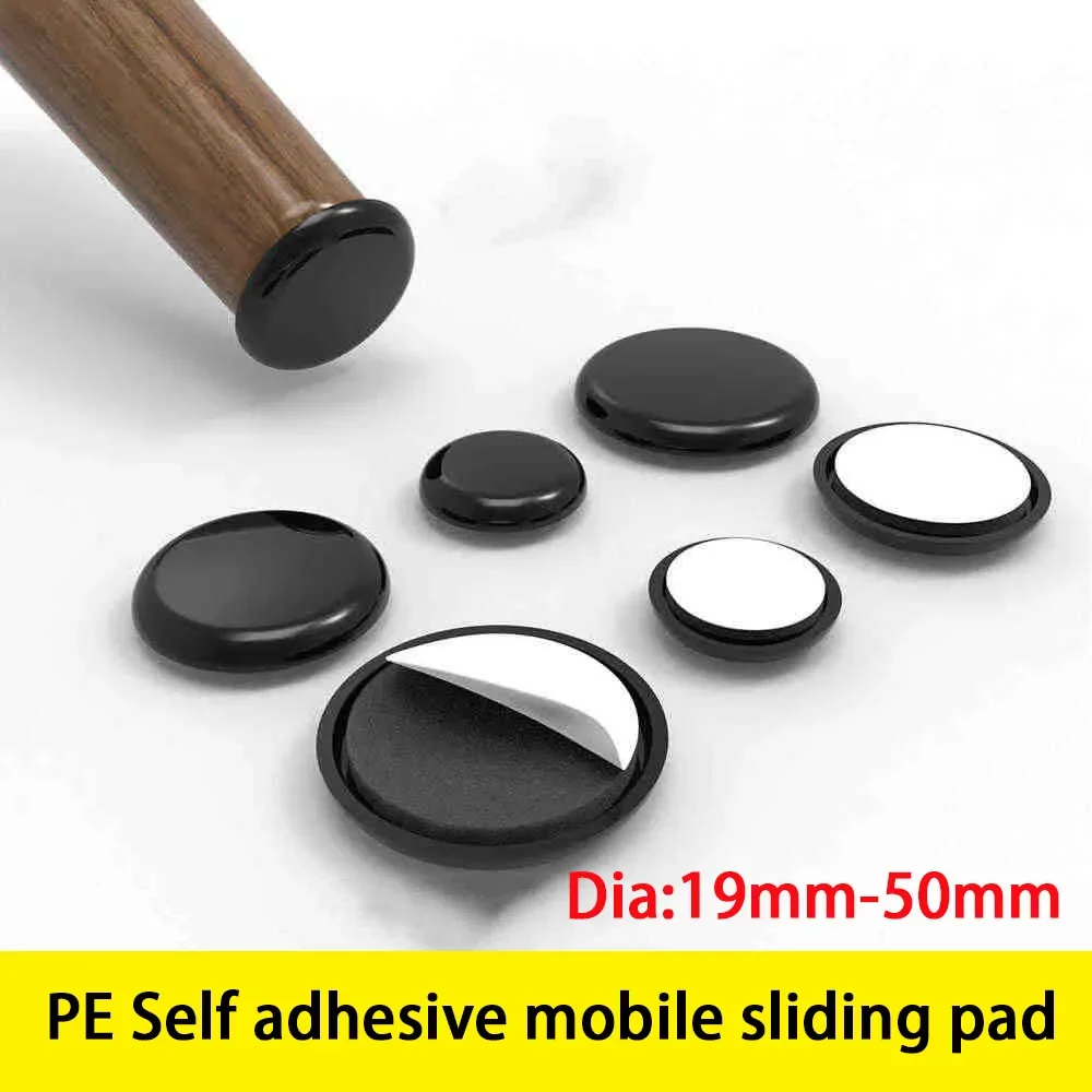 20 ชิ้นสีดำ PE แผ่นเลื่อนมีกาวในตัวแผ่นเลื่อนโทรศัพท์มือถือเงียบทนต่อการสึกหรอโต๊ะและเก้าอี้แผ่นรองเท้าเฟอร์นิเจอร์ป้องกัน
