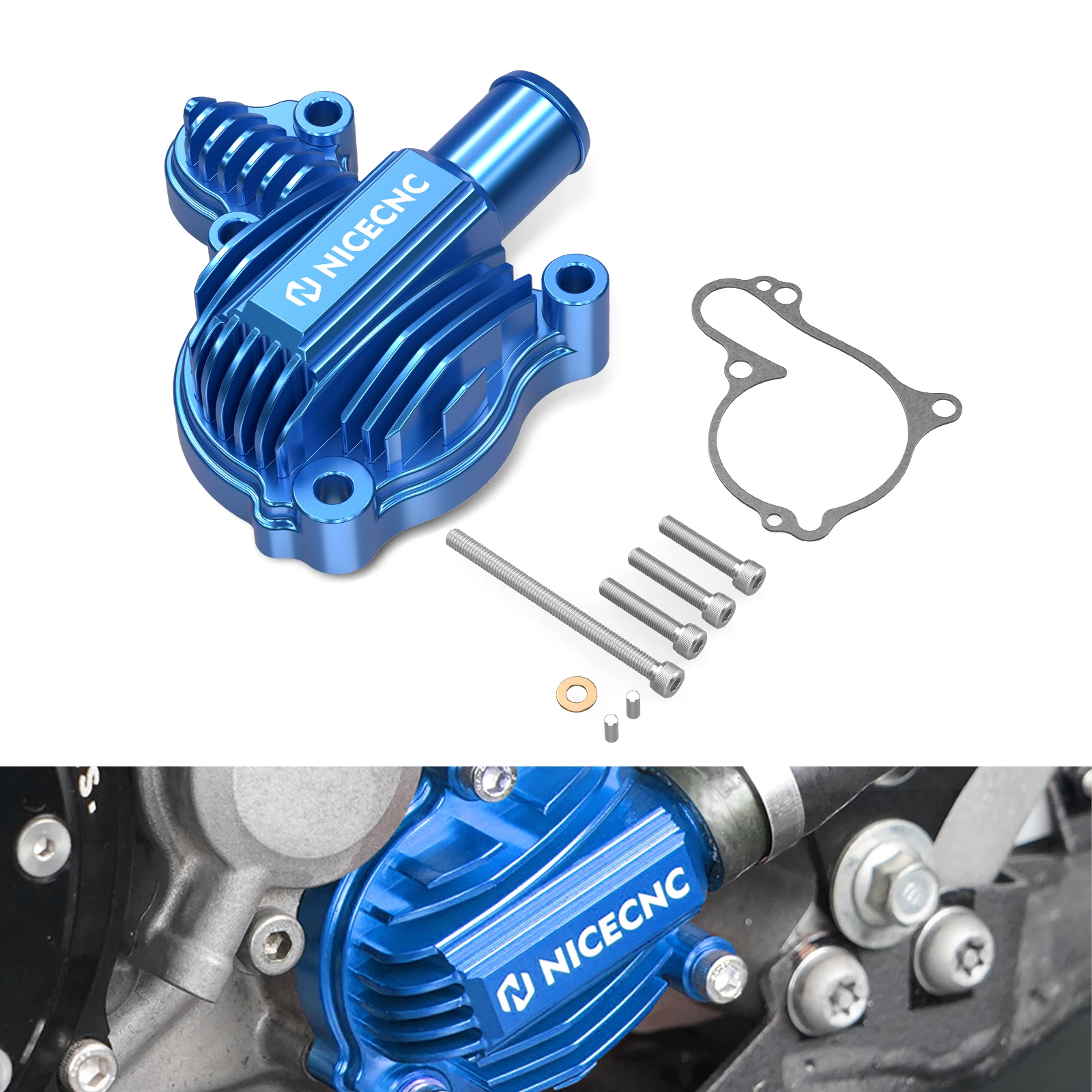 

NICECNC Billet Aluminum Water Pump Cover Guard For Yamaha YFZ450R 2009-2022 YFZ450R SE 2009 2015 2018 2022 YFZ450X 2010-2011