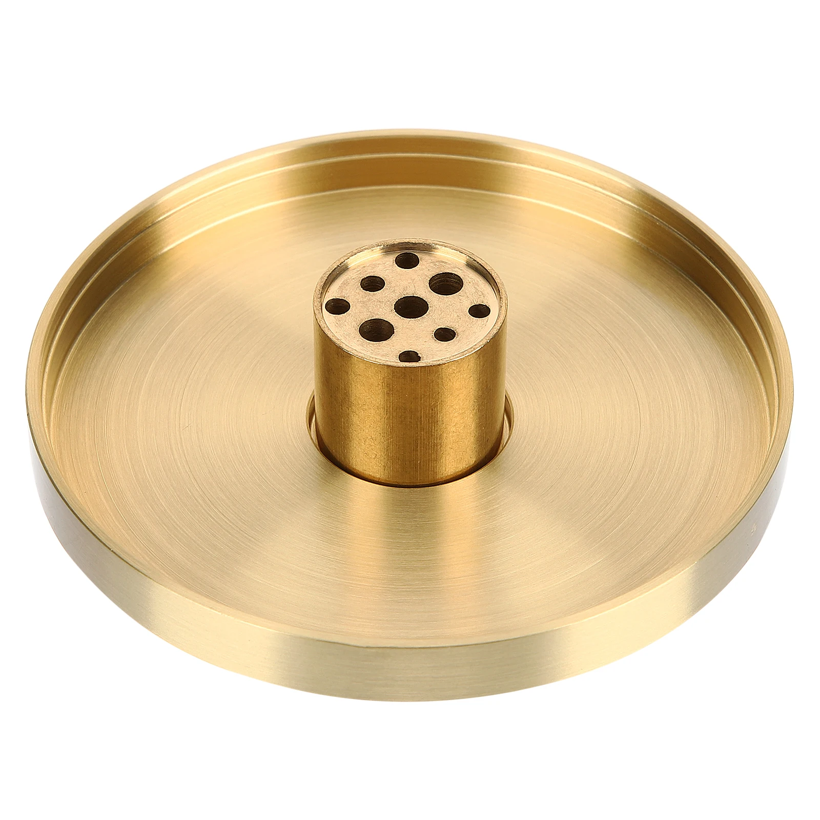 

Brass Stick 9 Holes With Holder For Home Bedroom Office Meditation Room Burner Bowl Brass