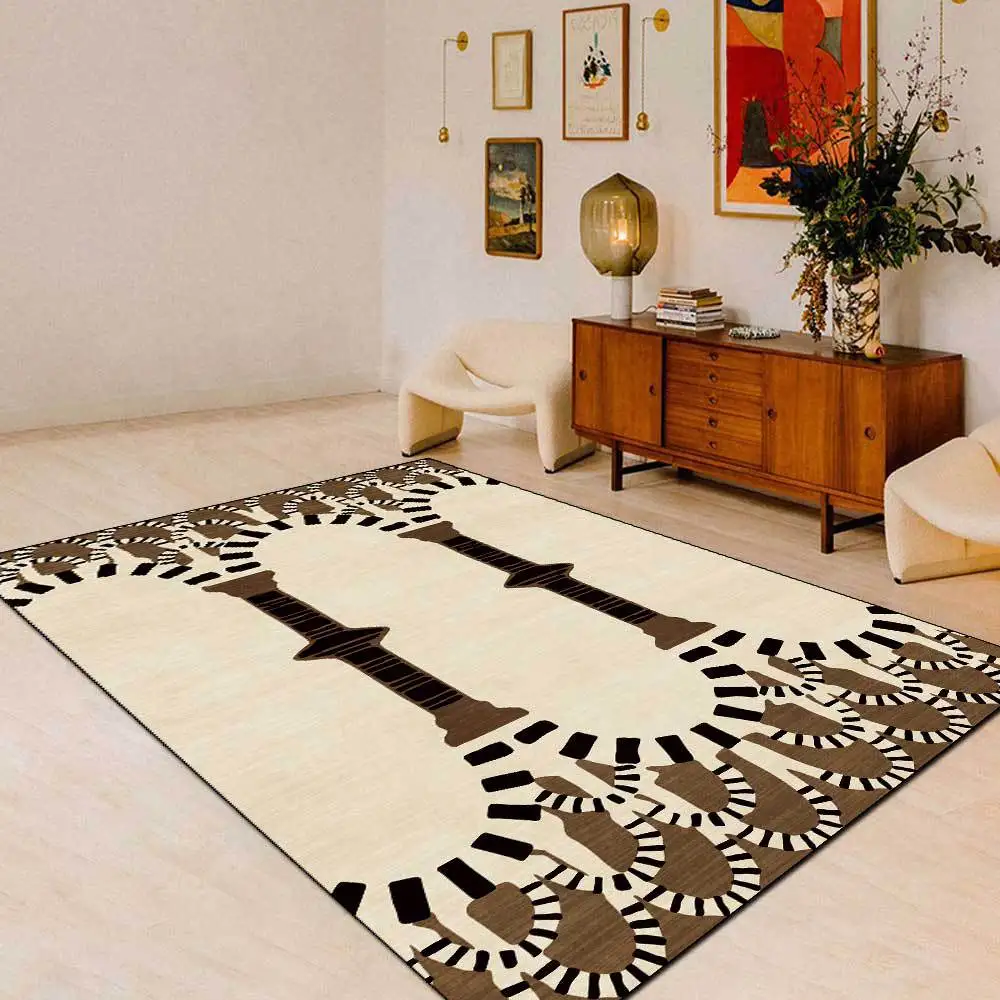 

Retro Rome Style Big Carpets for Home,Living Room,Bedroom Decoration,Hallway, Soft Floor,Doormat,Washable,Non-slip,Play Area Rug