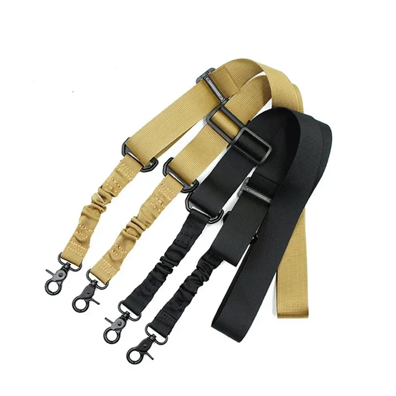 2 Points Rifle Sling Tactical Military Adjustable Gun Sling Outdoor Hunting Shoulder Strap Camping Accessories Tools Gun Rope