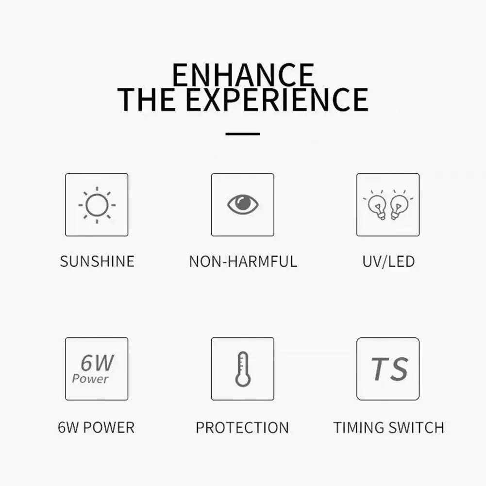 Nuevo Mini secador de uñas LED luz UV lámpara de manicura portátil para el hogar con Cable USB para herramienta de manicura para uñas a base de Gel