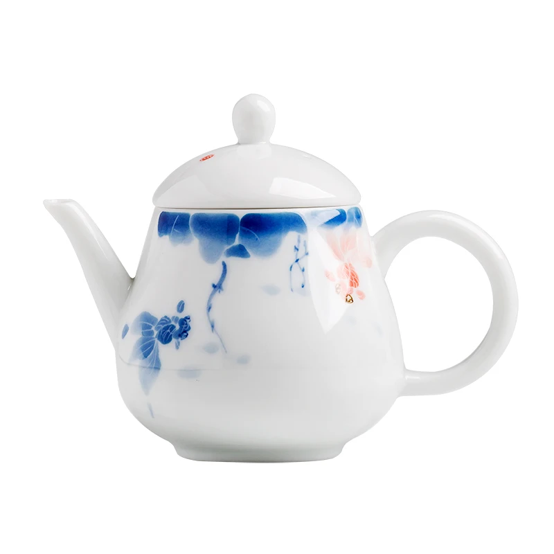 Personal White Cute Teapot Flower Kitchen Handmade Kung Fu Small Teapots Decorating Ceramic Porcelain Teteras Tea Maker