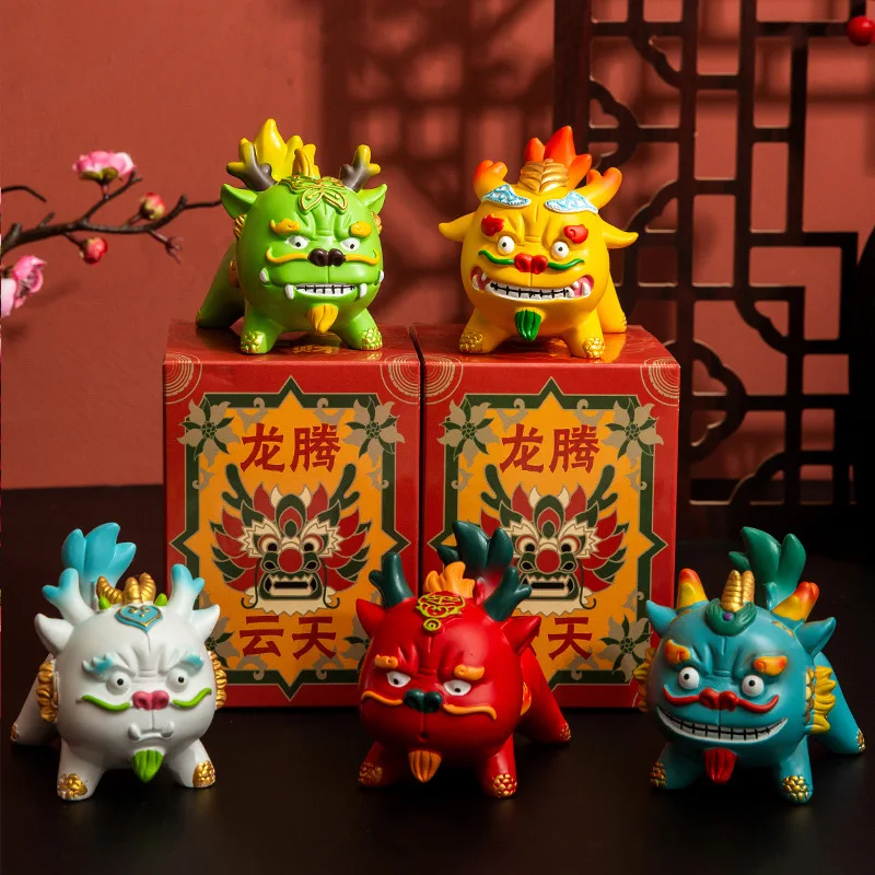 New China-chic Chinese Zodiac Dragon Decorations Mobile Phone Rack Lucky Mascot For The Year Of The Dragon As New Year Gift