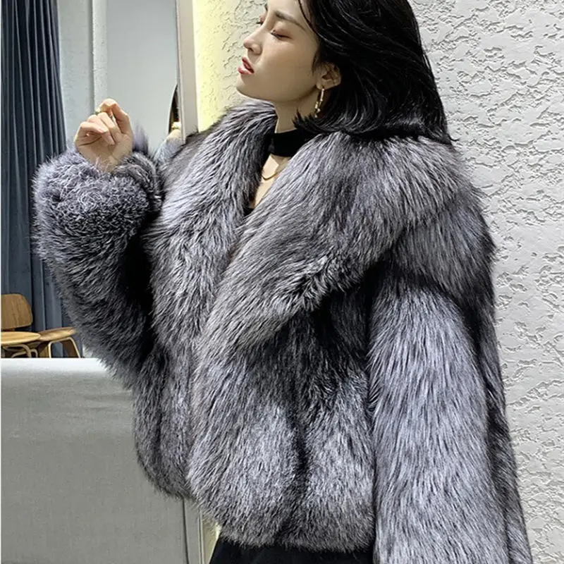 Women's  Fur Coat Short Fashion Faux Fur Coat Fluffy Vintage Harajuku Fall Winter New Casual Jacket Comfortable Elegant Trendy