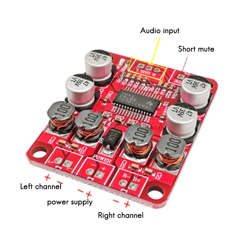 TPA3110 Digital Power Amplifier Board 2X15W 2.0 Dual-Channel Stereo Audio Power Amplifier Module Audio Amplifier