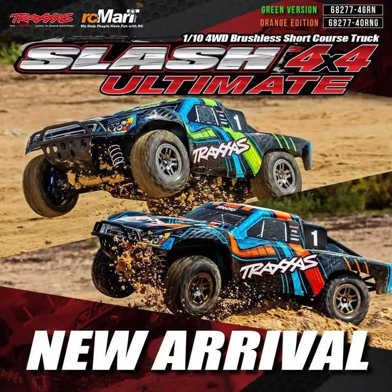 Traxxas Slash Upgraded Four-Wheel Drive Brushless Short Card High-Speed Off-Road Climbing Vehicle Tsm Bluetooth Module