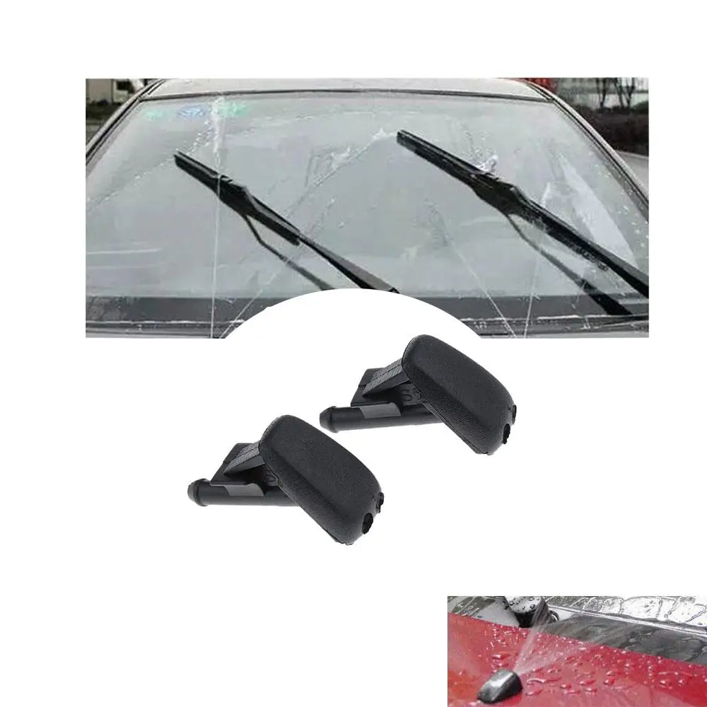 2x Car Windshield Wiper Water Jet Spray Washer Nozzle for BMW E90 E60 E46