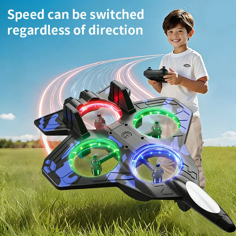 เครื่องบินบังคับวิทยุ M12 RC Hobby Jet Plane 2.4G เครื่องร่อนผาดโผน เฮลิคอปเตอร์บินได้ พร้อมไฟ โฟม ของเล่นเครื่องบินรบบังคับวิทยุ