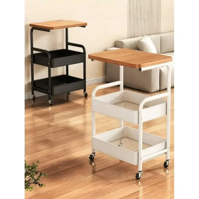 1-piece-wooden-surface-metal-rolling-cart-3-tier-with-lockable-wheels-mobile-storage-organizer-kitchen-office-school