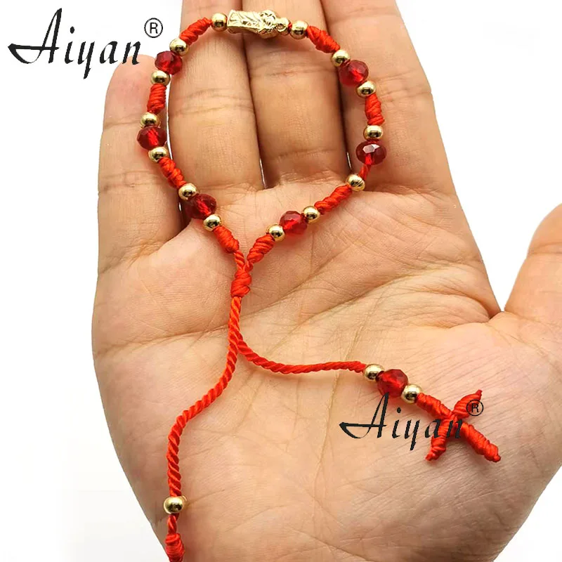 12Pieces Alloy Religious St.Jude Or Virgin Maria Woven With 6MM Crystal  And  Eyes  Bracelet  Prayer  Or  Have Protection Effect