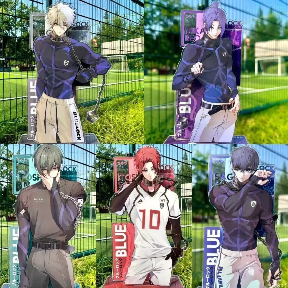 

Стоящая вывеска с синим замком «Синяя тюрьма», «Синий тюрьма», «Сияширо, Рейё Миюки, Кийёши, Рин Итосаки», настольная вывеска 15 см.