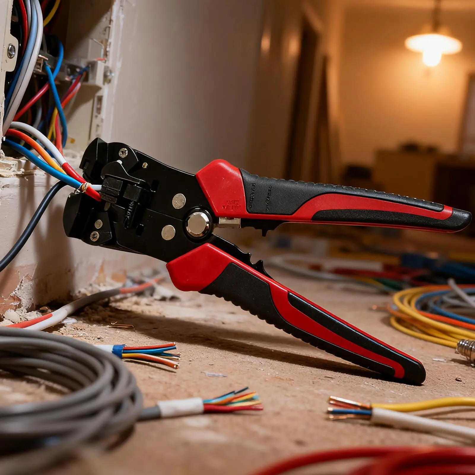 

Инструмент для зачистки проводов, саморегулирующийся многофункциональный инструмент для зачистки кабеля для электрической резки, разделения, обжима, обмотки, зажима