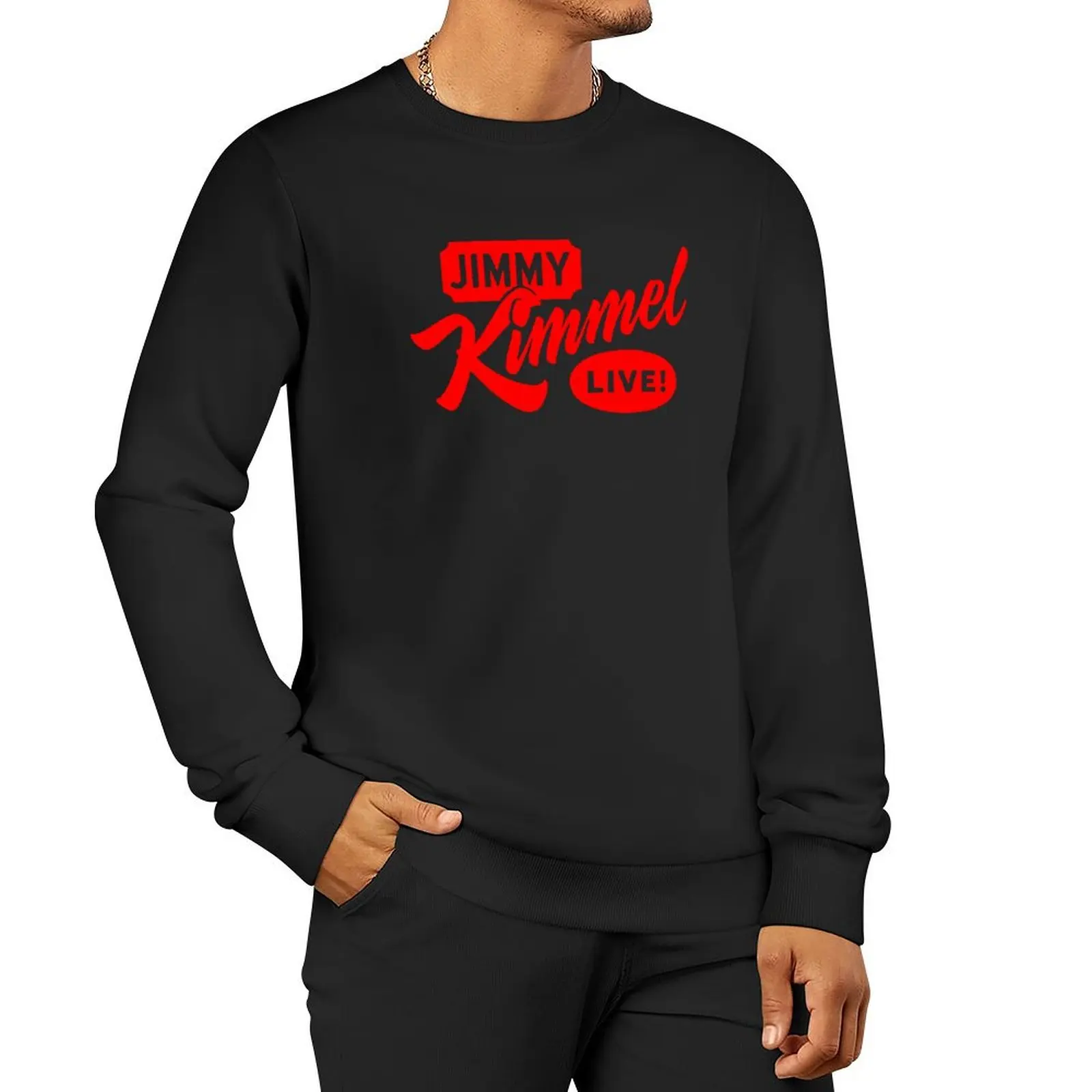 Jimmy kimmel live comedy classic Pullover Hoodie men clothing tracksuit men men's sweat-shirt aesthetic clothing men sweatshirt