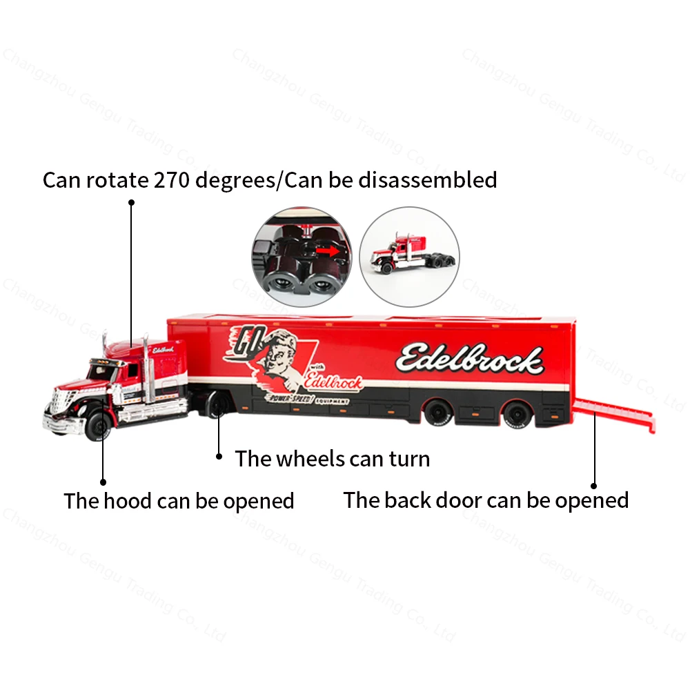 Maisto 1:64 International LoneStar Mack Anthem Trailer Container Static Die Cast Vehicles Collectible Hobbies Model Car Toys
