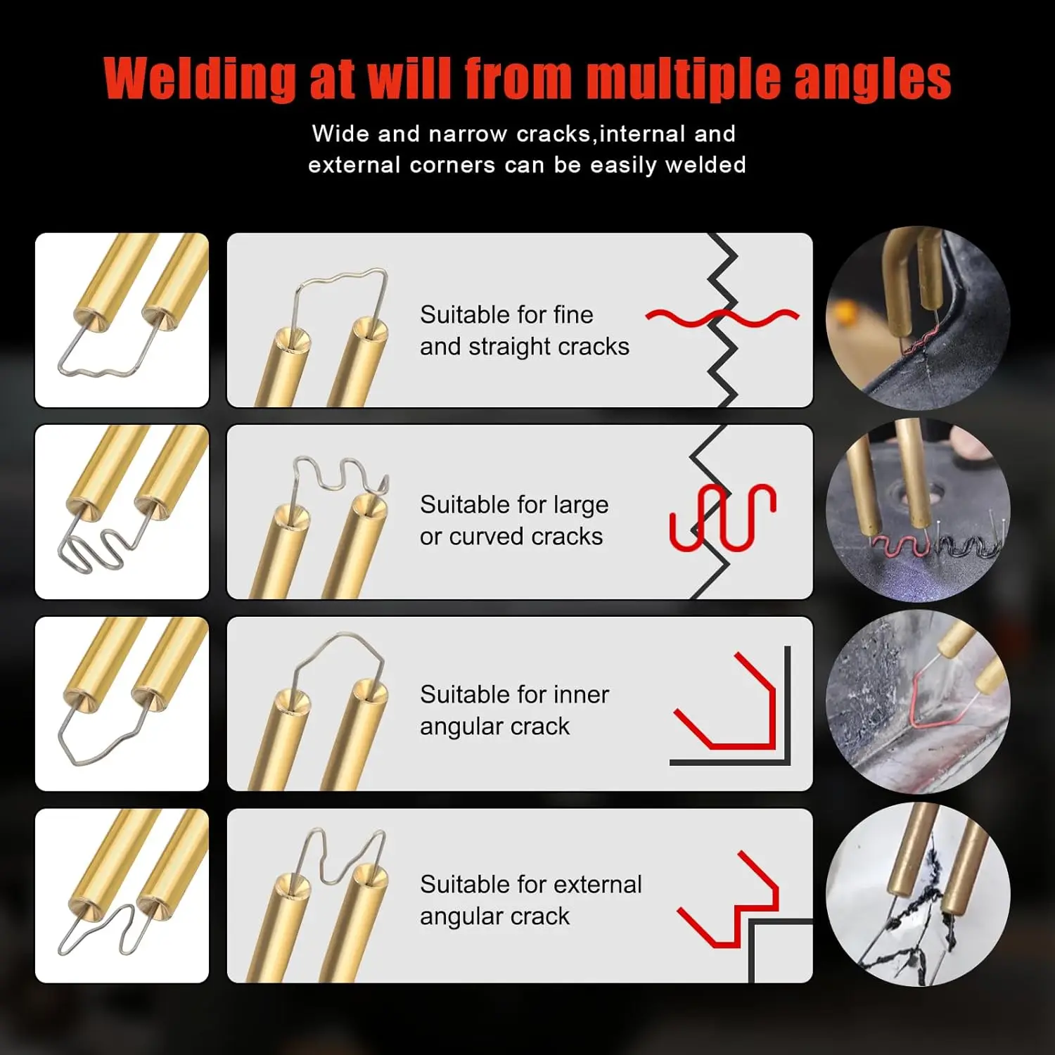 Plastic Welder Kit, Hot Stapler Welding Machine with 200PCS 4 Types Staples & Carry Case, Plastic Welder Soldering Tool for Car