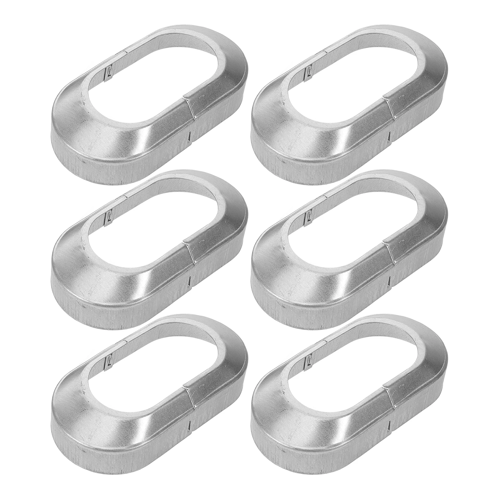 

6pcs Iron Foot Cover Railing Post Skirt Decorative Fence Bottom Covers Replacement Finials Easy Installation Sturdy Square
