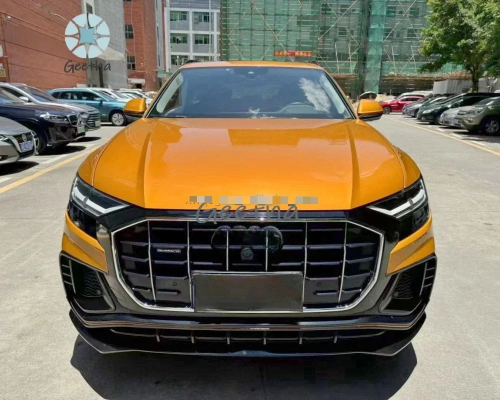 

For Audi Q8/SQ8 Upgraded ABT Style Body Kit Front Lip Rear Diffuser Spoiler Front Diffuser Bumper PP Plastic Material