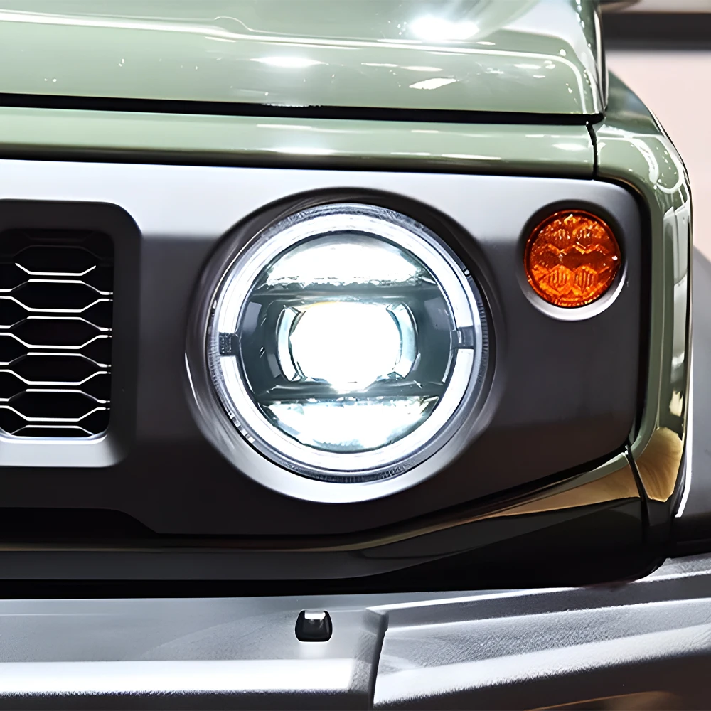 

Автомобильные передние фонари для Suzuki Jimny 2019-2023, светодиодные автомобильные фары в сборе, обновление, высокое качество, аксессуары для линз динамического проектора