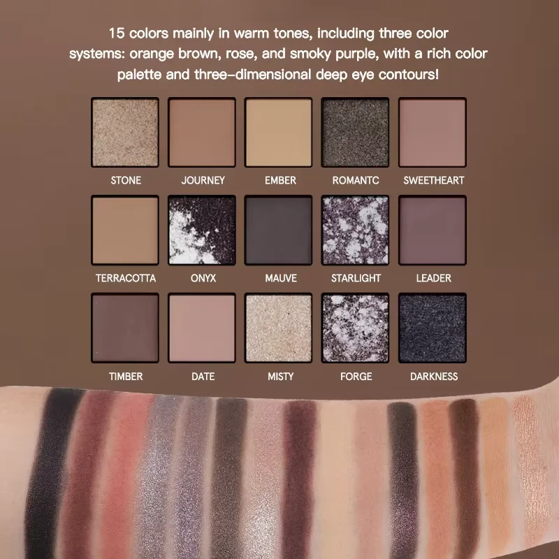 Imagic 15 Kleur Oogschaduwplaat Parel Mat Modestuk Geschikt Voor Verschillende Make-Up Looks