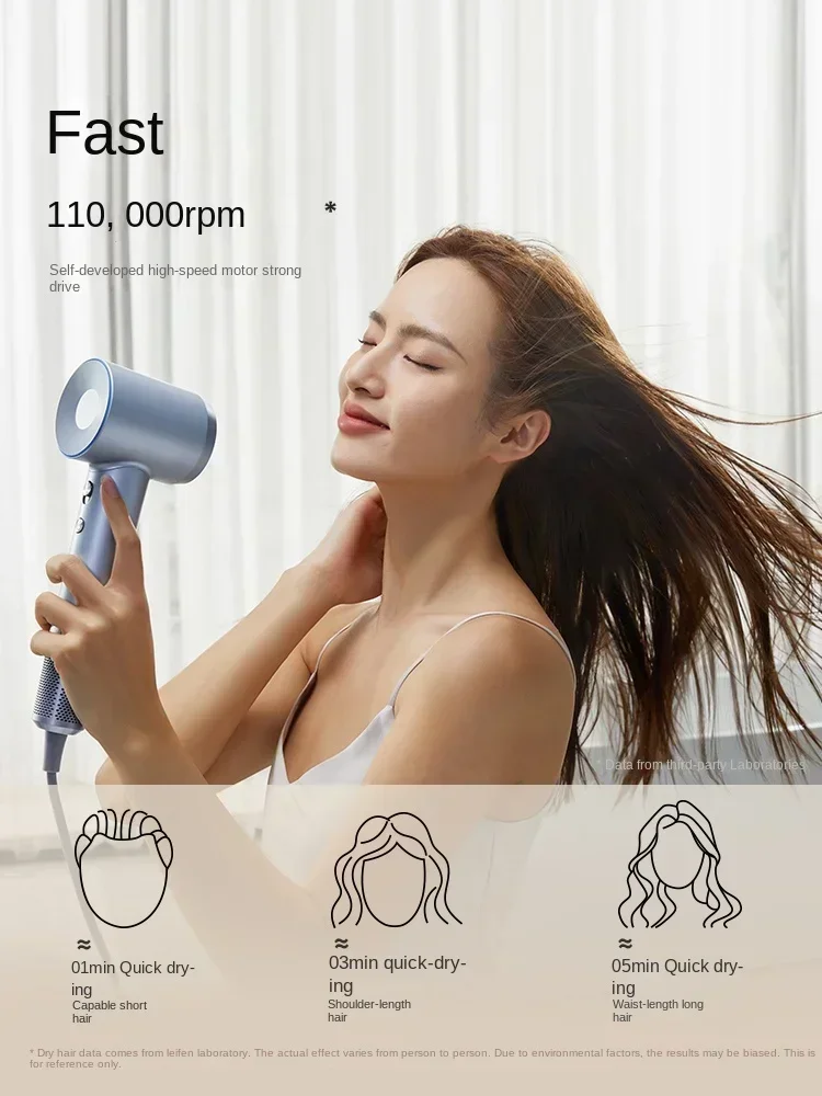 

High speed hair dryer, household fast drying, low noise negative ion hair care, Lefen LF03 hair dryer-220V