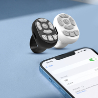 Wireless Camera Shutter Selfie Button Bluetooth-Compatible Multifunction Fingertip Selfie Video Controller for Xiaomi Apple
