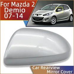 For Mazda 2 Demio 2007 2008 2009 2010 2011 2012 2013 2014 Rearview Mirror Cover Housing Case Wing Side Mirror Cap Shell Painted