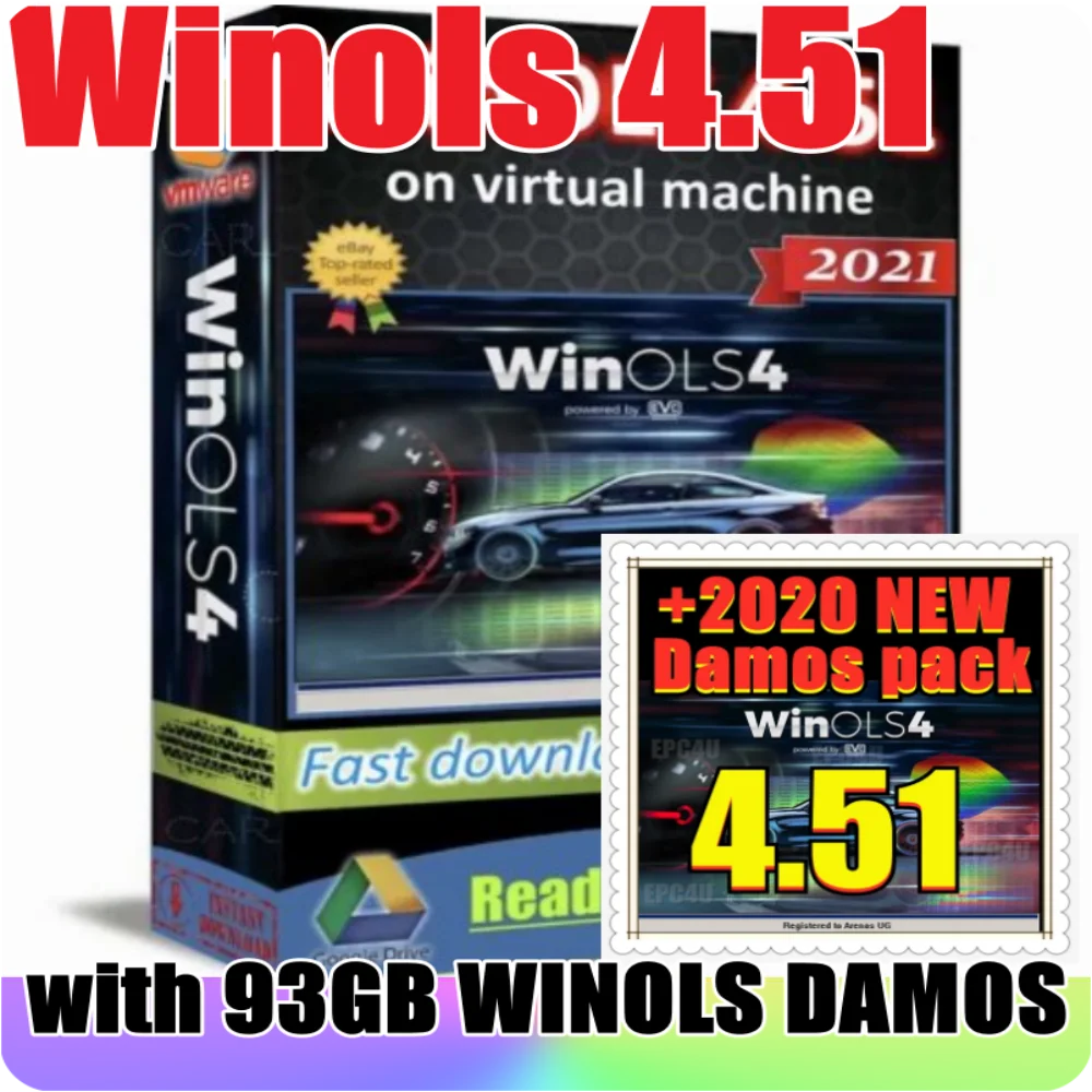 

Newest winols 4.51+93GB WINOLS DAMOS NEW Big Archive Damos Mappacks for Winols Software BIG PACK Package Chip Tuning Maps Files