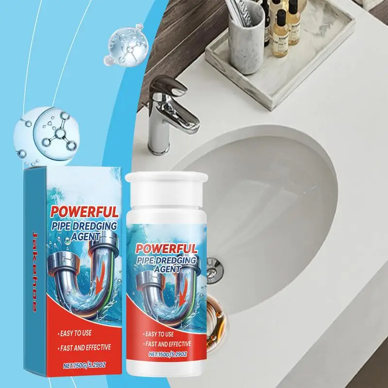 

Powerful Kitchen Pipe Dredging Agent Dredge Deodorant Toilet Sink Drain Cleaner Sewer For Household Fast Cleaning Tools 150g