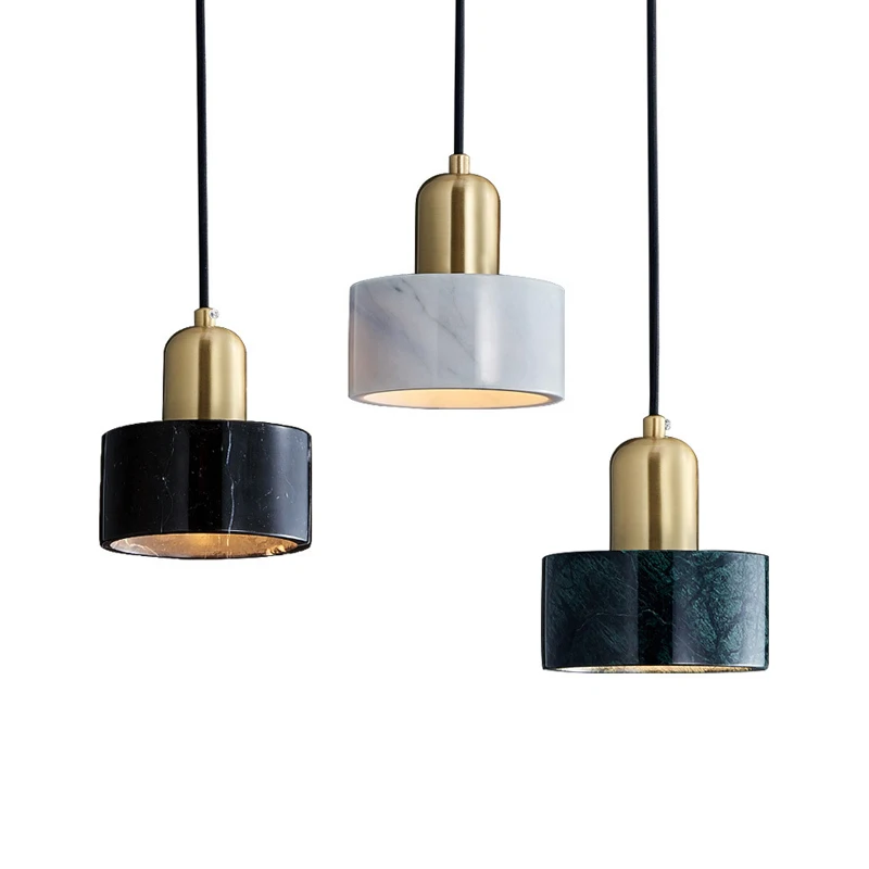 

Simple Modern Marble Pendent Lights For Restaurant Bar Living Bedroom Bedside Hanging Lamp Light Fixtures