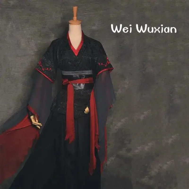 Wei Wuxian Anime Costume Grandmaster Of Demonic Cultivation Cosplay Mo Dao Zu Shi China Embroidery Hanfu Suit Halloween Cosplay