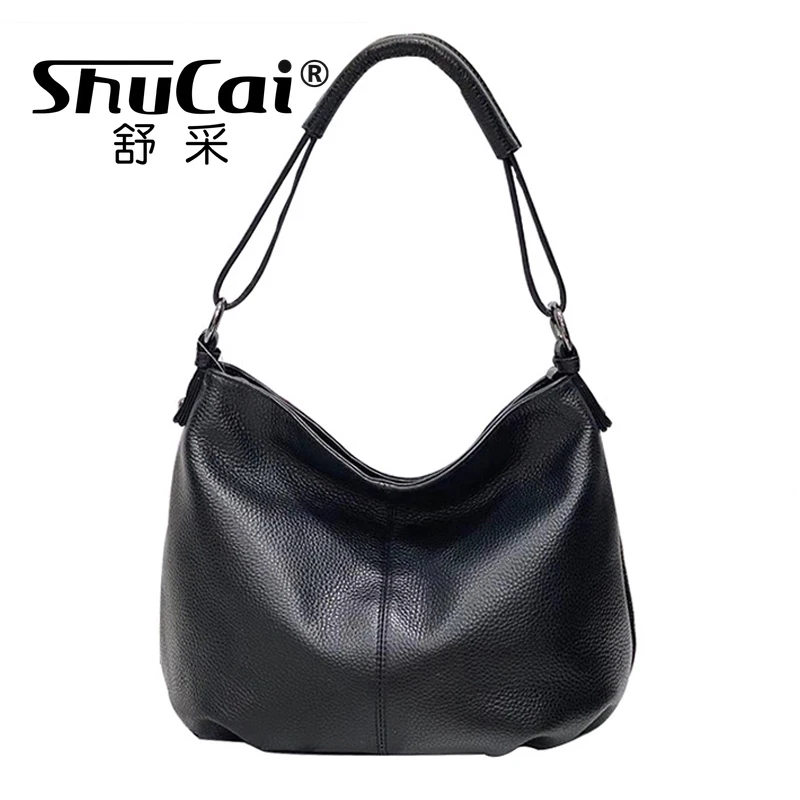 

Genuine Leather Fashion Women's Single Shoulder Crossbody Pleated Mom Bag Casual Tote Head Layer Cowhide Designer Bags Luxury