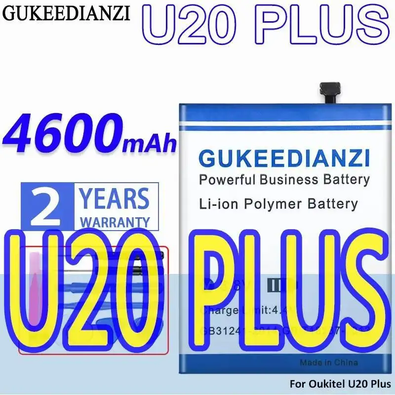 

Fast Charging For Oukitel U20 Plus 4600Mah Mobile Phone Battery