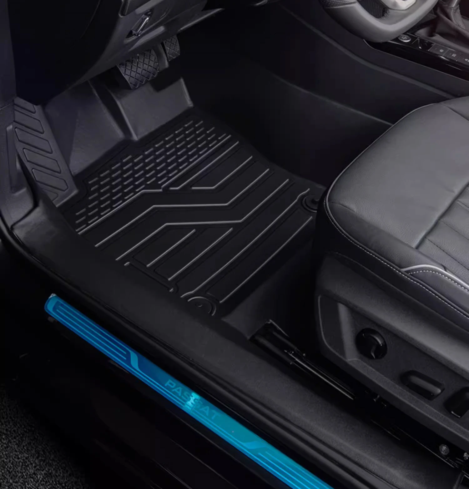 Left-hand Drive Car Floor Mat For VW Passat 2019-2024 Full Surround Foot Mat Automotive Floor Mat Interior Floor Liner