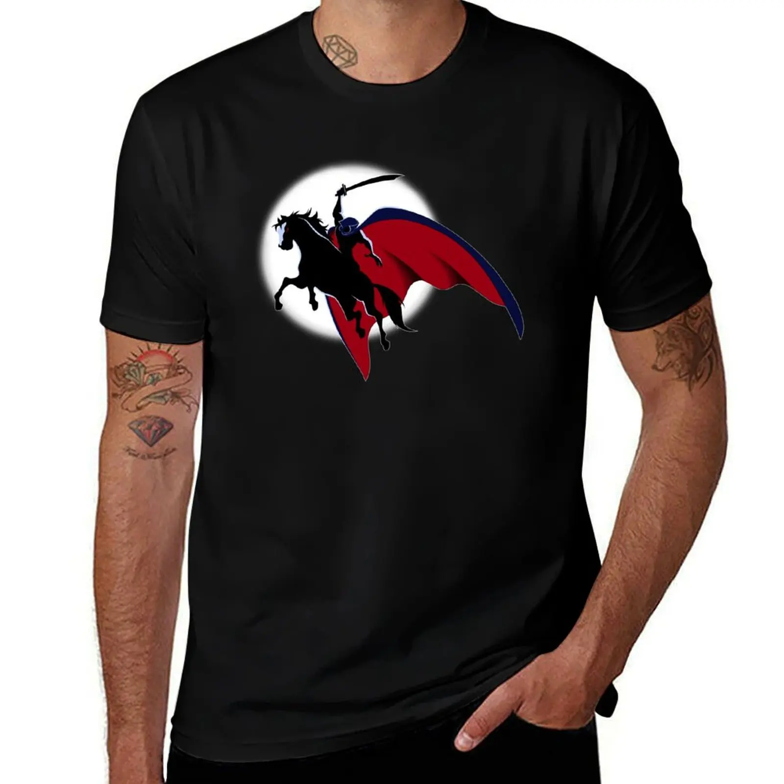 

The Horseman in the Moon T-Shirt t shirts cotton 100% t shirts designer T-Shirt