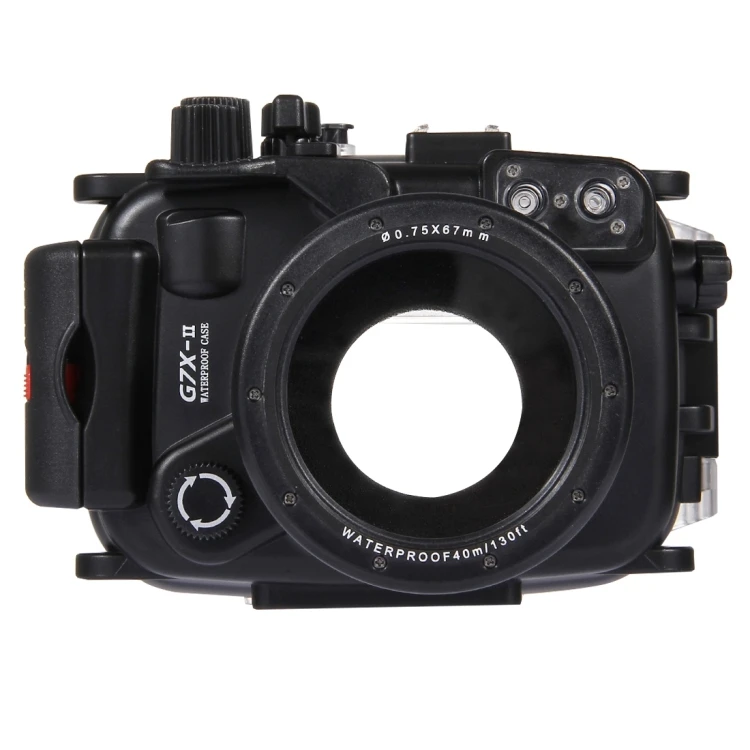 

Professional PULUZ 40m Underwater Depth Diving Waterproof Case Waterproof Box Camera Housing For Canon G7 X Mark II
