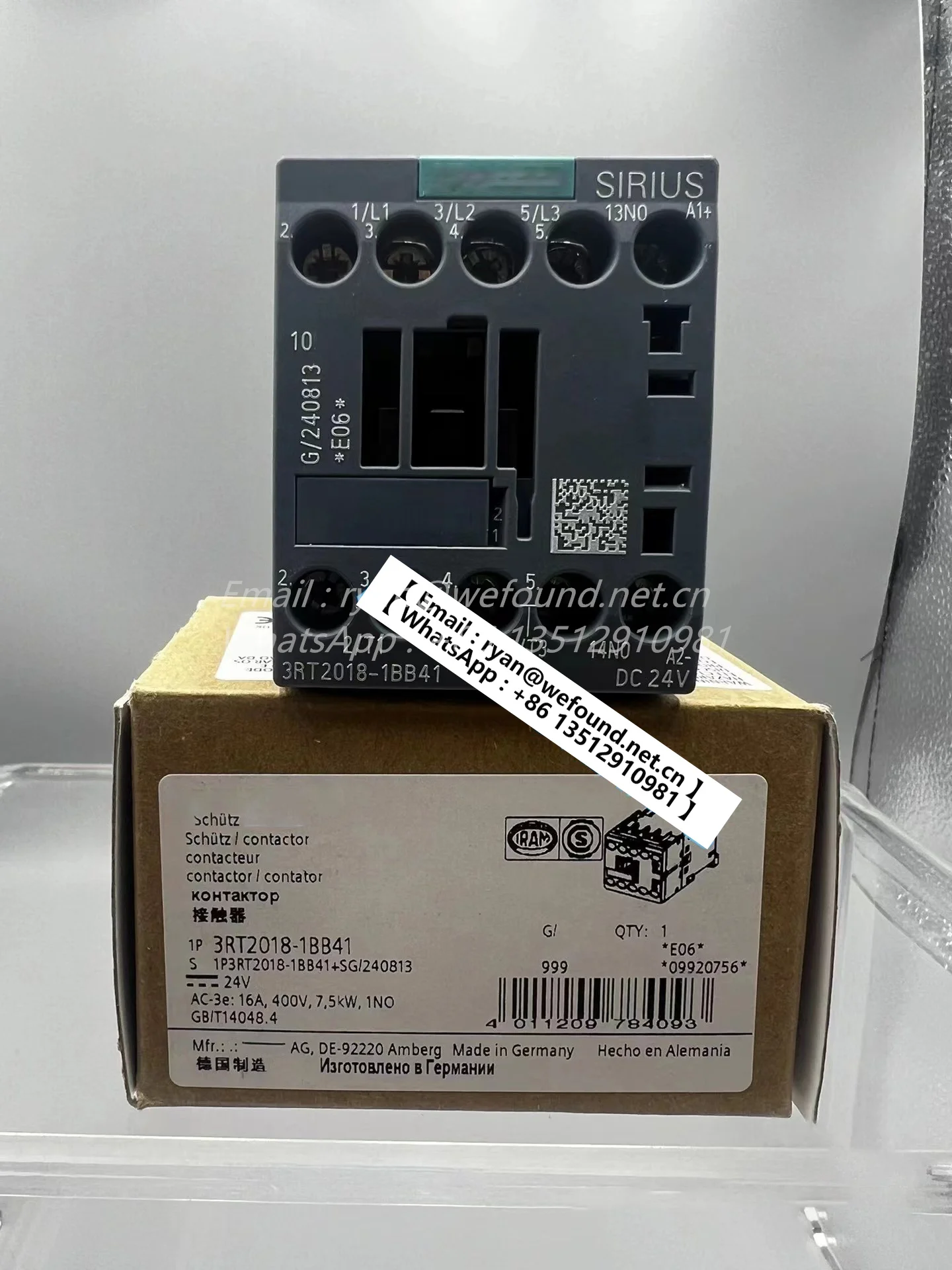 3RT2018-1BB41 for SIEMENS power contactor