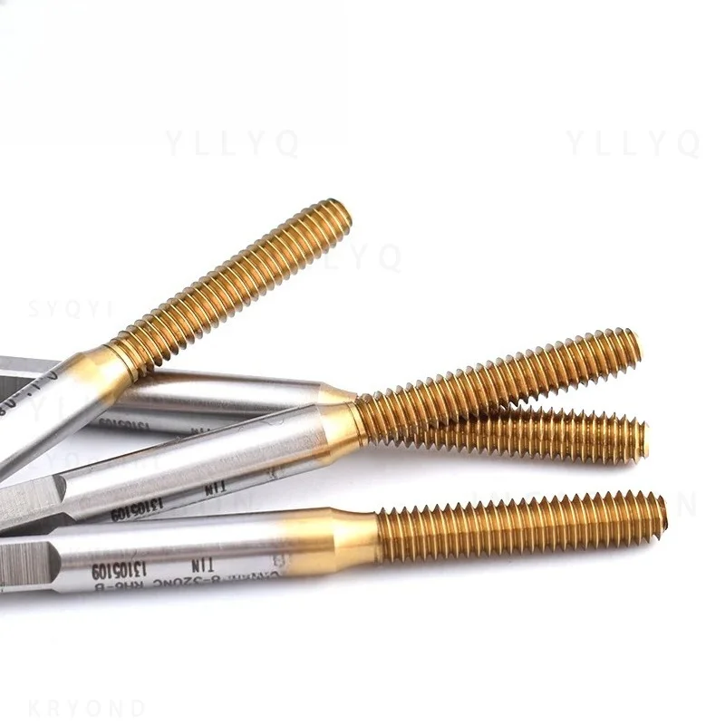 1PCS HSSE Forming Tap/Roll Tap British W 1/8 5/32 3/16 7/32 1/4 5/16 3/8 7/16 1/2 Screw Thread Taps White/TIN/TC50/TICN