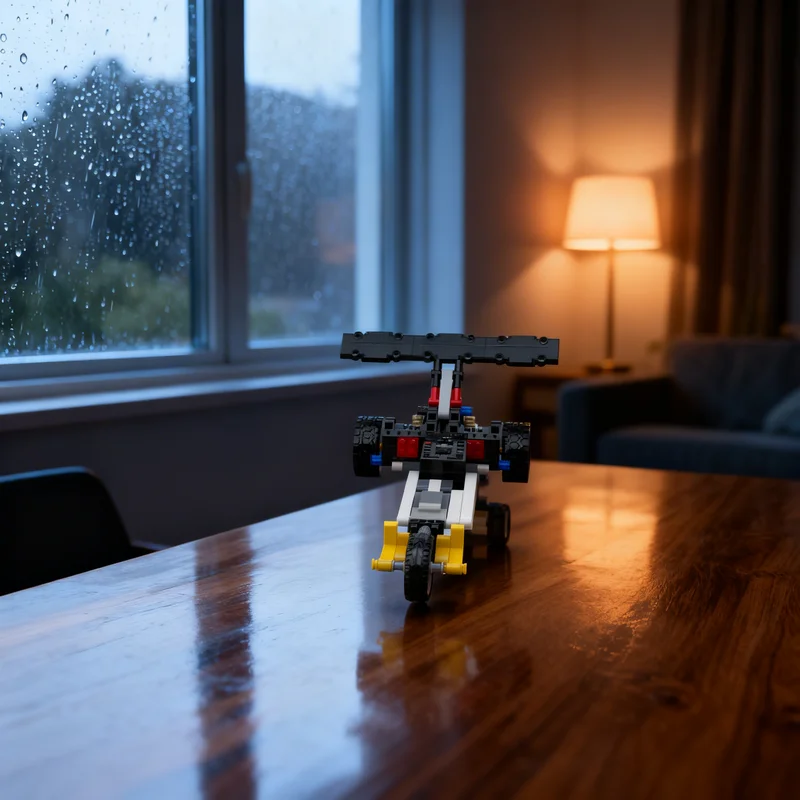 

Набор из 113 деталей MOC: Техническая модель драг-стера V2. Конструктор. Подарок. Креативный коллекционный набор для демонстрации. Премиум-класс. Для взрослых и детей. Для дома.