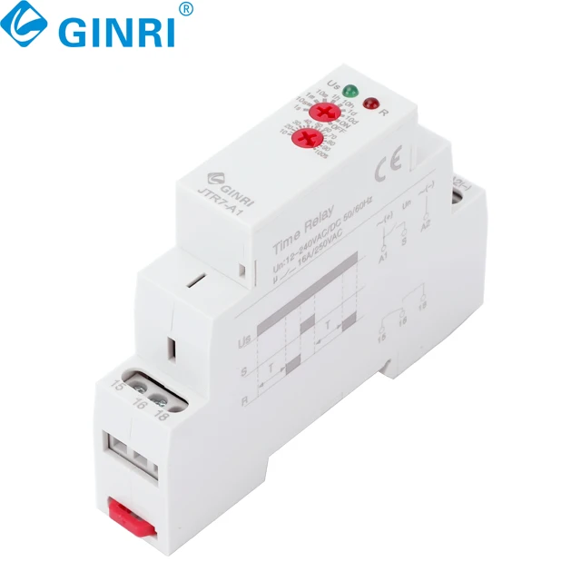 3PCS Electronic Time Protection AC220v16A DIN Rail Mounting Timer On-Delay Time Relay