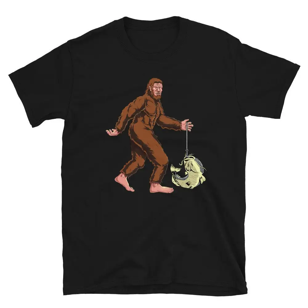 Funny BigfooT T Shirt Catfish Fisherman Fishermen s Sasquatch Fishing Idea