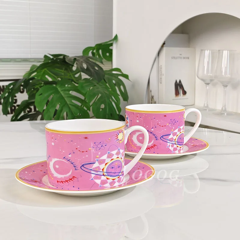 

Ceramic Bone China Cups Saucers Bowls Spoons Plates Teapots Tableware Great for Morning Coffee Afternoon Tea Home Dining And