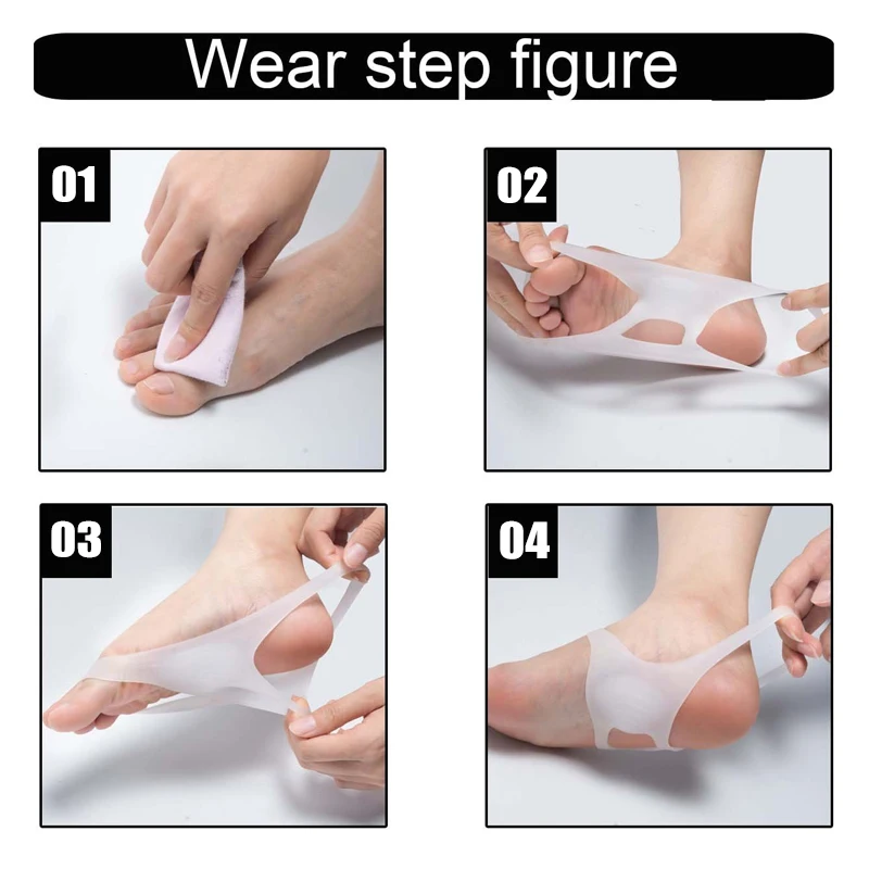 Tcare O-type Foot Correction Insoles Pads No Slip Shoes for Men and Women Silicone Orthopedic Insoles Foot Care Tool Pain Relief