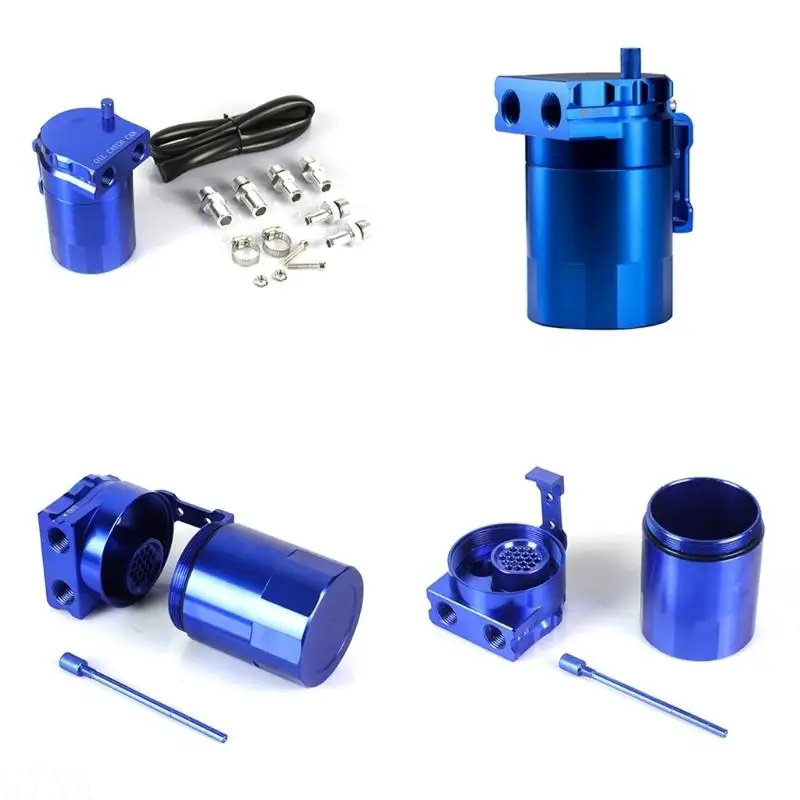 G7NA 300 Aluminium Öl Catch Can Reservoir Kraftstoff Tanks Motor Polnisch Verblüfft Auto Universell Oil Catch Can – Detail 8
